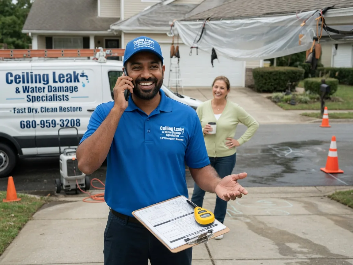 Ceiling Leak Cleanup Winnsboro, TX FAQs